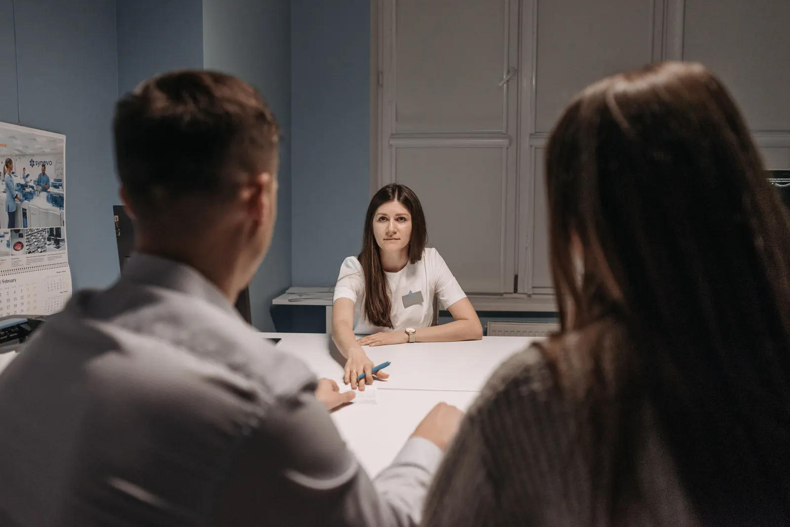 Healthcare professionals in a professional medical meeting